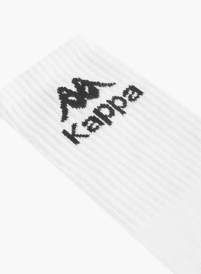 Kappa Boys Logo Detail Non Terry Crew Length Socks - Set of 5