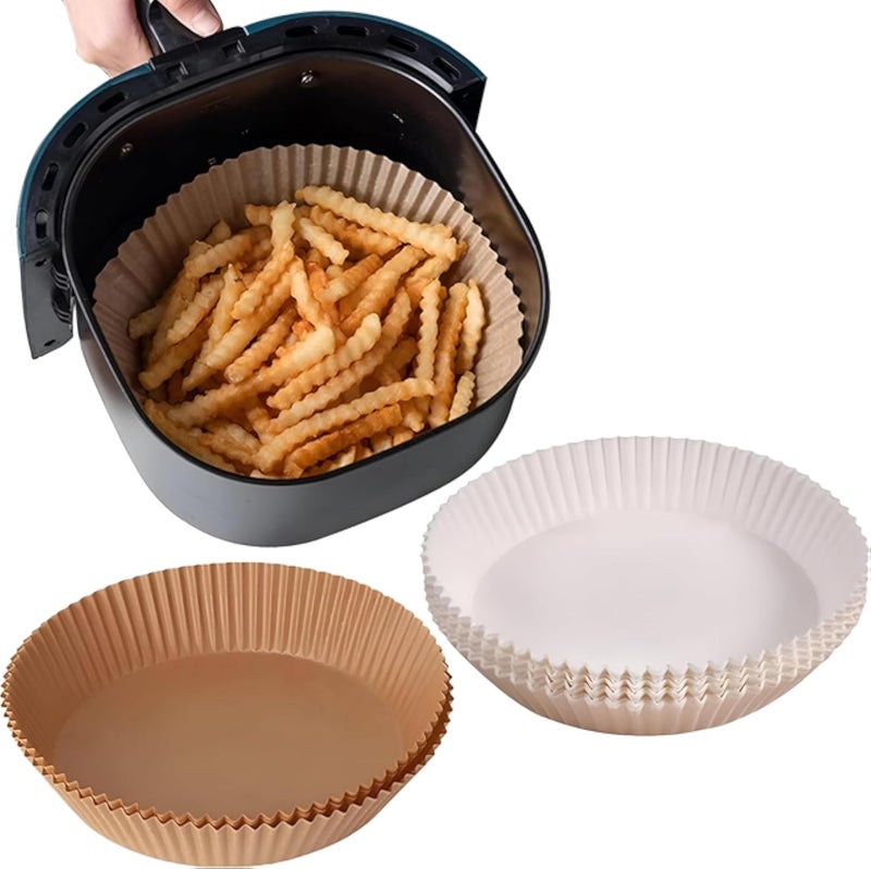 Parchment Paper Circles for Air Fryers | Non-Stick Heat Resistant Liners for Easy Cleaning