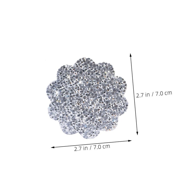 Flower Shaped Car Cup Holder Moisture Absorbent Non Slip Interior Accessory - Image 3