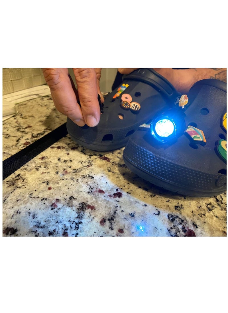 Excefore 2Pcs Croc Lights Croc Headlights for Croc Accessories LED Lights for Crocs Glow for 72 Hours in The Dark Croc Shoes Accessories Charm for Adults and Kid  - Image 3