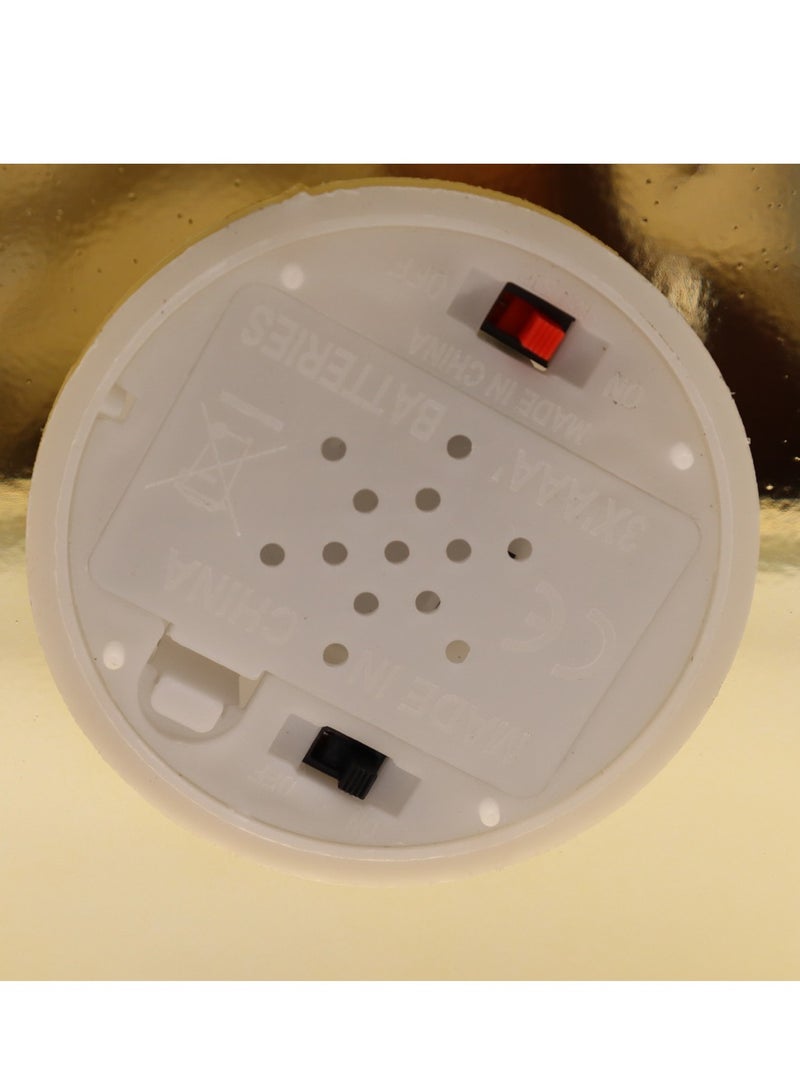 يوويل فانوس رمضان، مصباح زينة رمضان، مصباح زينة العيد للاستخدام الداخلي والخارجي مع مكبر صوت لتشغيل الموسيقى الإسلامية - Image 3