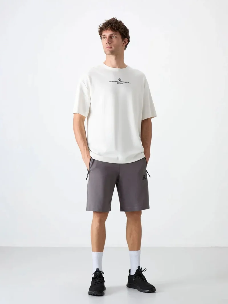 تومي لايف TOMMY Men's Regular-fit Knit Sweat Shorts