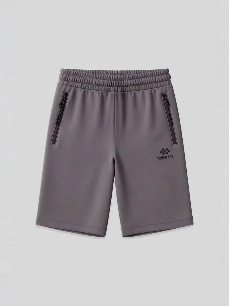 تومي لايف TOMMY Men's Regular-fit Knit Sweat Shorts