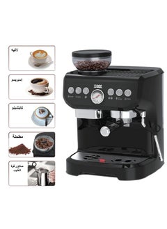 XPER Espresso and Cappuccino Maker -With Coffee Grinder - 1560 Watt - 19 Bar - XPICG-995  - Image 5