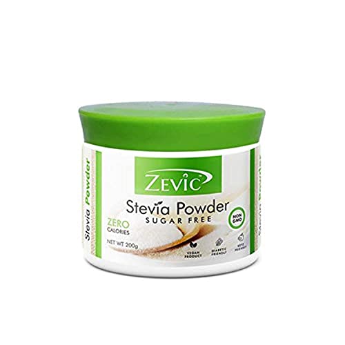 Zevic Stevia Sugar Free White Powder | Zero Calories & Vegan | 100% Natural Sweetener Stevia Powder | Keto & Diabetic Friendly - 200g - Image 4