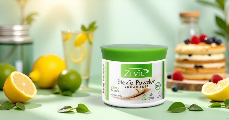 Zevic Stevia Sugar Free White Powder | Zero Calories & Vegan | 100% Natural Sweetener Stevia Powder | Keto & Diabetic Friendly - 200g - Image 5