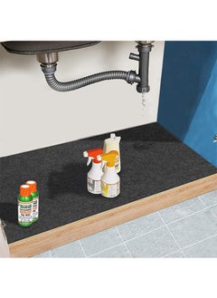 Garlo Under Sink Mat for Kitchen, with Absorbent Fabric and Anti-slip Waterproof Backing,Washable Under Cabinet Liner, Reusable Shelf Protector  - Image 1