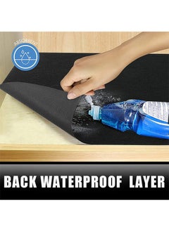 Garlo Under Sink Mat for Kitchen, with Absorbent Fabric and Anti-slip Waterproof Backing,Washable Under Cabinet Liner, Reusable Shelf Protector  - Image 2