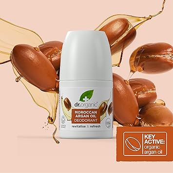 dr.organic Dr Organic Moroccan Argan Oil Deodorant Aluminium Free Mens Womens Natural Vegan CrueltyFree Paraben SLSFree Recycled Recyclable Certified Organic 50ml Packaging may vary - Image 5