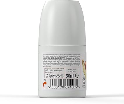 dr.organic Dr Organic Moroccan Argan Oil Deodorant Aluminium Free Mens Womens Natural Vegan CrueltyFree Paraben SLSFree Recycled Recyclable Certified Organic 50ml Packaging may vary - Image 2