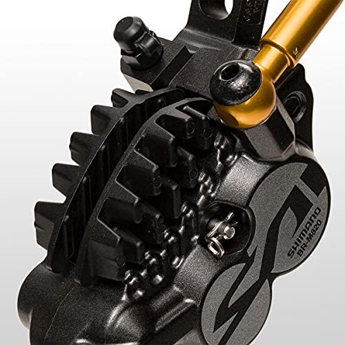 Shimano Saint BL-M820-B/BR-M820 Disc Brake and Lever - Front, Hydraulic, Post Mount, Finned Metal Pads, Black - Image 4