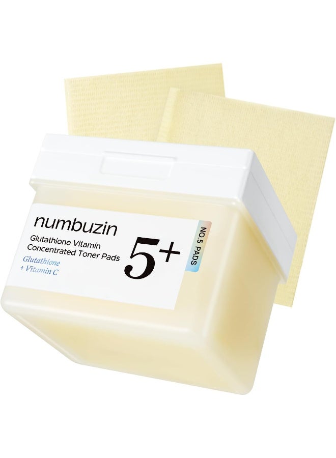numbuzin وسادات تونر مركزة من فيتامين جلاوتاثيون رقم 5+ - Image 1