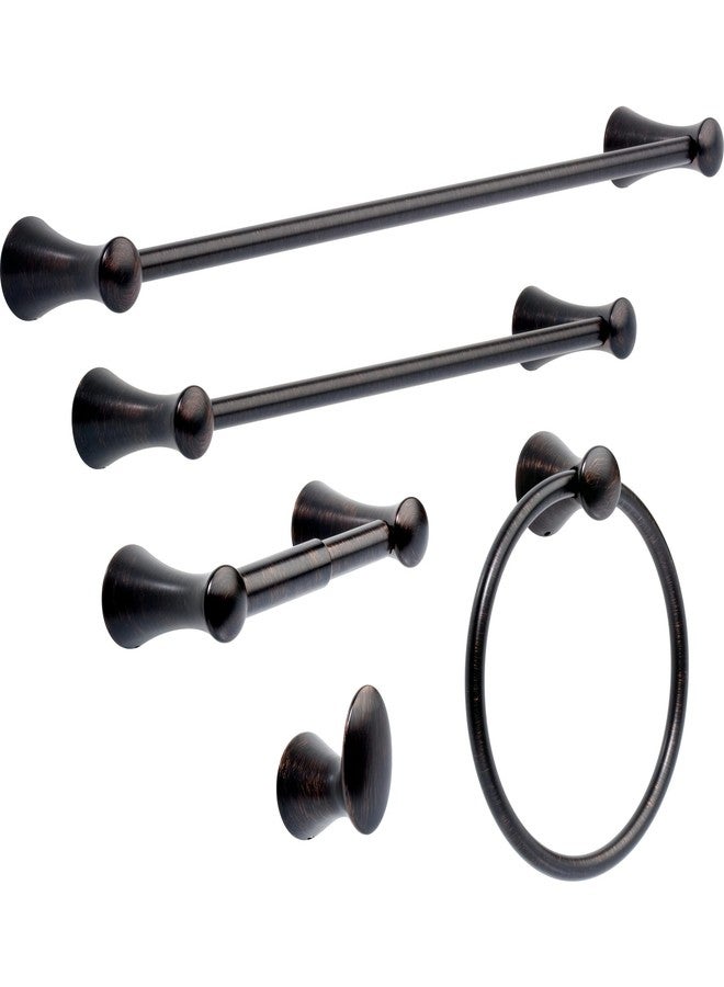 Delta Lahara (1-Pack) 18'' Towel Rack for Bathroom Venetian Bronze Towel Bar for Bathroom Wall Towel Holder Rod Wall Mounted 73818-RB - Image 2