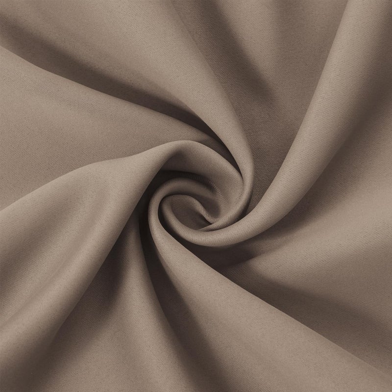 LEMOMO Cappuccino Thermal Blackout Curtains/52 x 95 Inch/Set of 2 Panels Room Darkening Curtains for Bedroom - Image 5