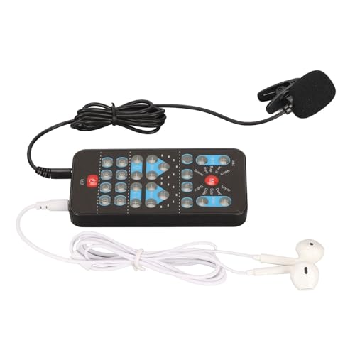 Dpofirs Voice Changer with 10 Sound Changing Modes, Handheld Sound Card Functions, Voice Changer Device Portable Design for Mobile Phone Computer DJs Music Studio Recording - Image 5