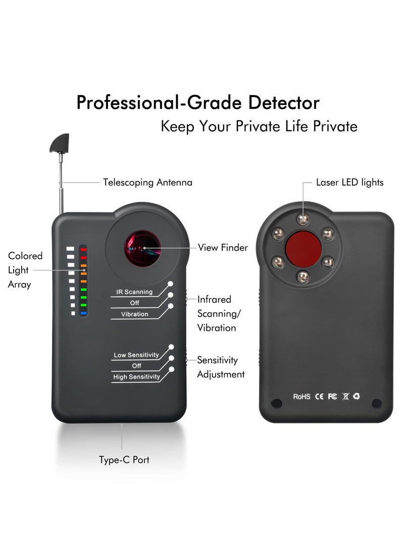 Hidden Camera Detector, Professional Anti-Spy RF Bug Sweeper, Listening Device, and Cell Phone Scanner, Versatile for Indoor and Outdoor Use, Hidden Camera Finder for Home, Office, Car, Travel, Hotel - Image 2