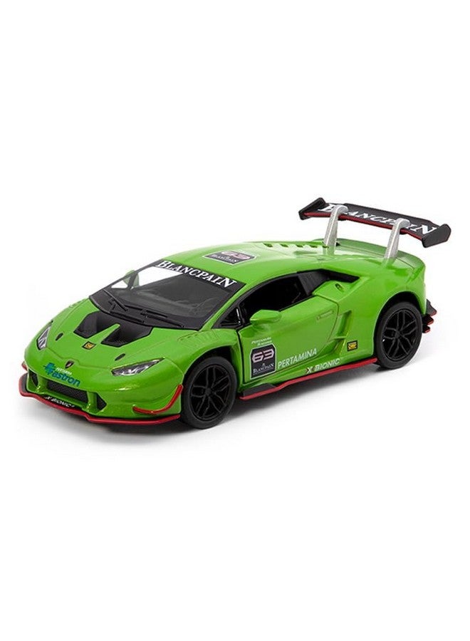Mayatra's Kinsmart Lamborghini Huracan LP620-2 Super Trofeo Diecast Model Car - 1:36 Scale Collectible (Green) - Image 1