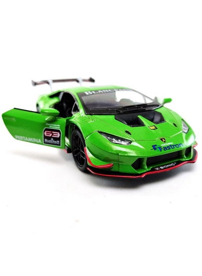 Mayatra's Kinsmart Lamborghini Huracan LP620-2 Super Trofeo Diecast Model Car - 1:36 Scale Collectible (Green) - Image 2