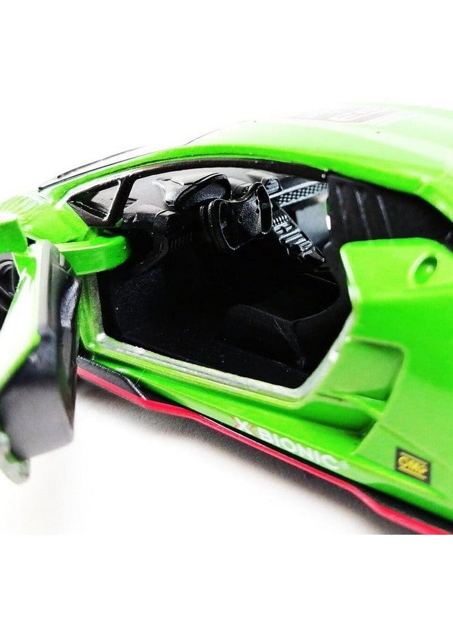 Mayatra's Kinsmart Lamborghini Huracan LP620-2 Super Trofeo Diecast Model Car - 1:36 Scale Collectible (Green) - Image 3