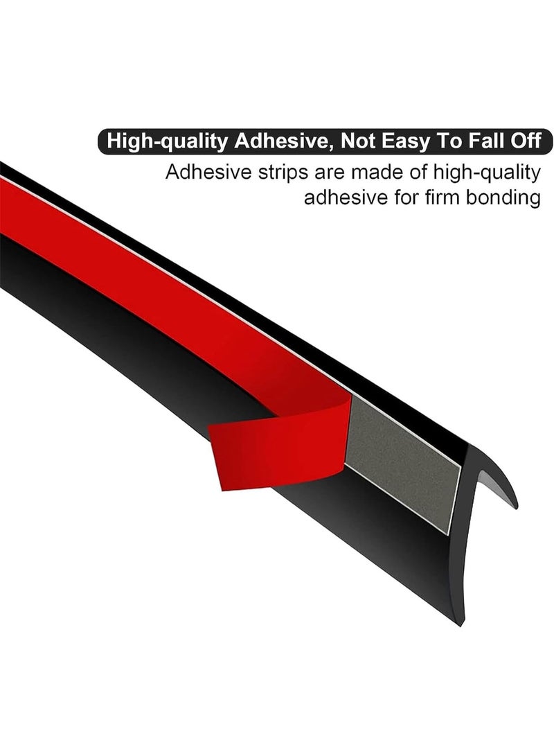 INSIJAM Windshield Rubber Seal 4m Auto Glass Adhesive Strip Auto Window Sealing Strip V Type Rubber Edge Protector Trim Weather Draft Seal Strip for Car Front Rear Windshield Sunroof - Image 5