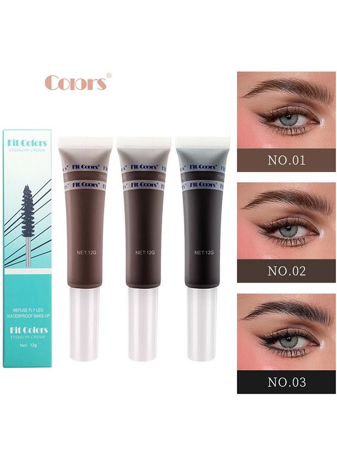 COLORS Tube liquid eyebrow dye mascara durable waterproof anti-sweat not smudged - Image 1