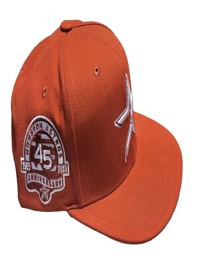 Mitchell & Ness Houston Astros Back to Basics Cooperstown Snapback Hat Cap - Image 3