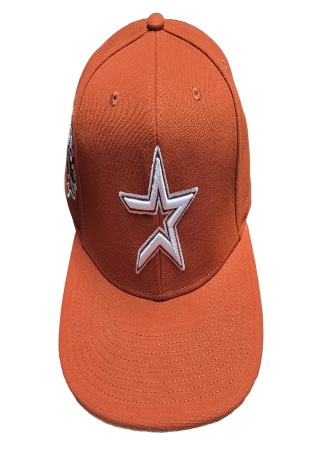 Mitchell & Ness Houston Astros Back to Basics Cooperstown Snapback Hat Cap - Image 2