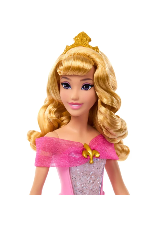 Disney  Princess Aurora Fashion Doll with Pink to Blue Transforming Dress and Light-Up Bodice, Inspired by Sleeping Beauty Movie  | Best Price UAE