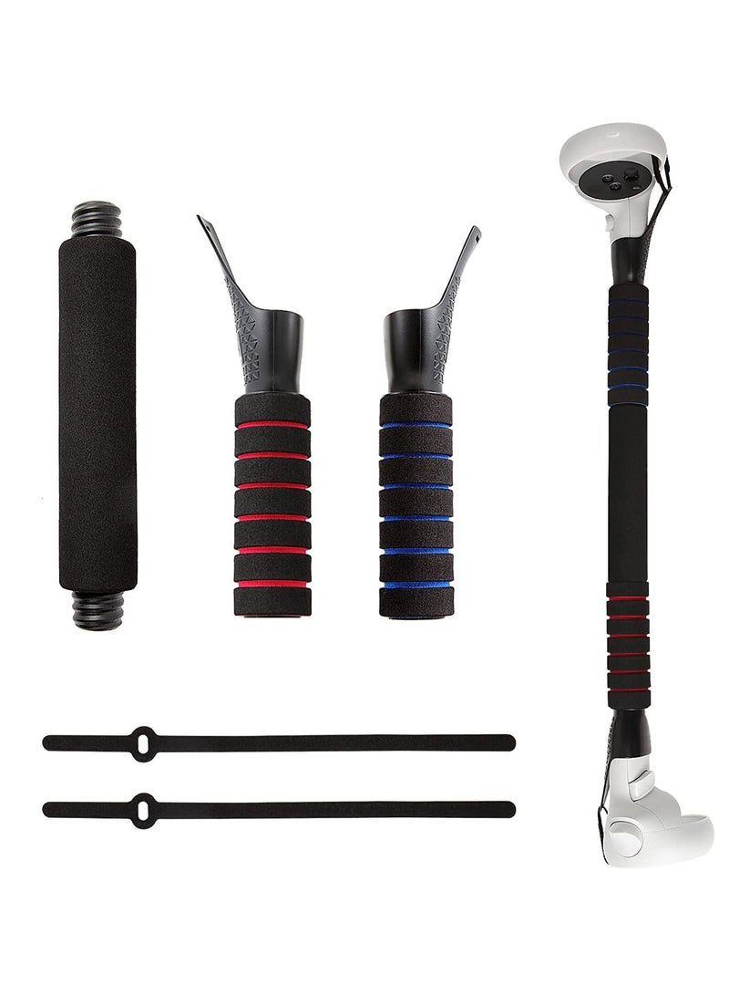 KASTWAVE Long Stick Extension Handle for Oculus Quest 1 Quest 2 Rift S Controller Strong Lightweight Comfortable to Hold Stick Style Lightsaber Handle for Beat Saber Games  - Image 1