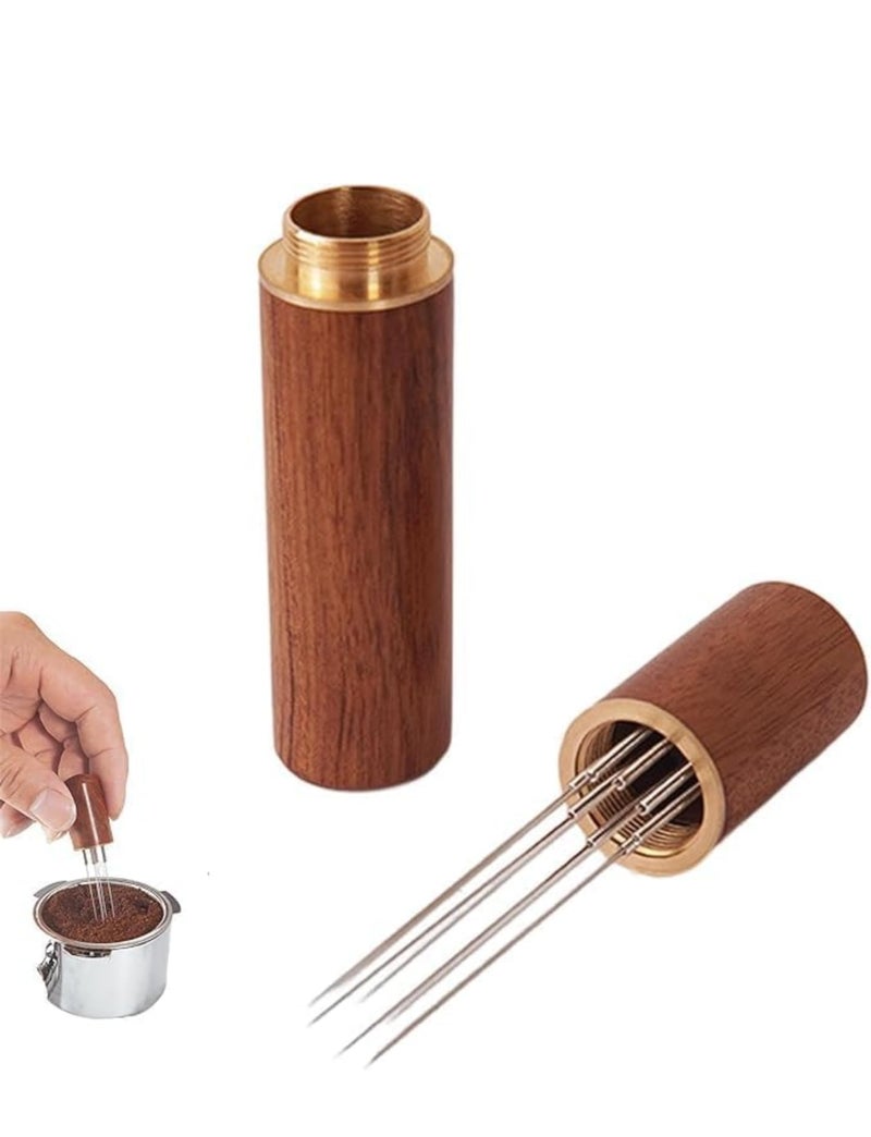 Espresso Coffee Stirrer - Optimized Dispenser Tool with 6 Thin Needles 0.4 mm - Ideal for Coffee and Espresso - Uniform Distribution and Pure Taste - Image 1