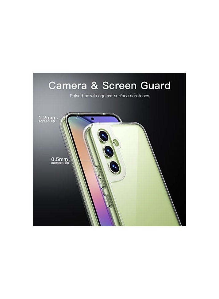JETech Case for Samsung Galaxy A54 5G 6.4-Inch, Non-Yellowing Shockproof Bumper Protective Phone Cover, Anti-Scratch Hard PC Back (Clear) - Image 3