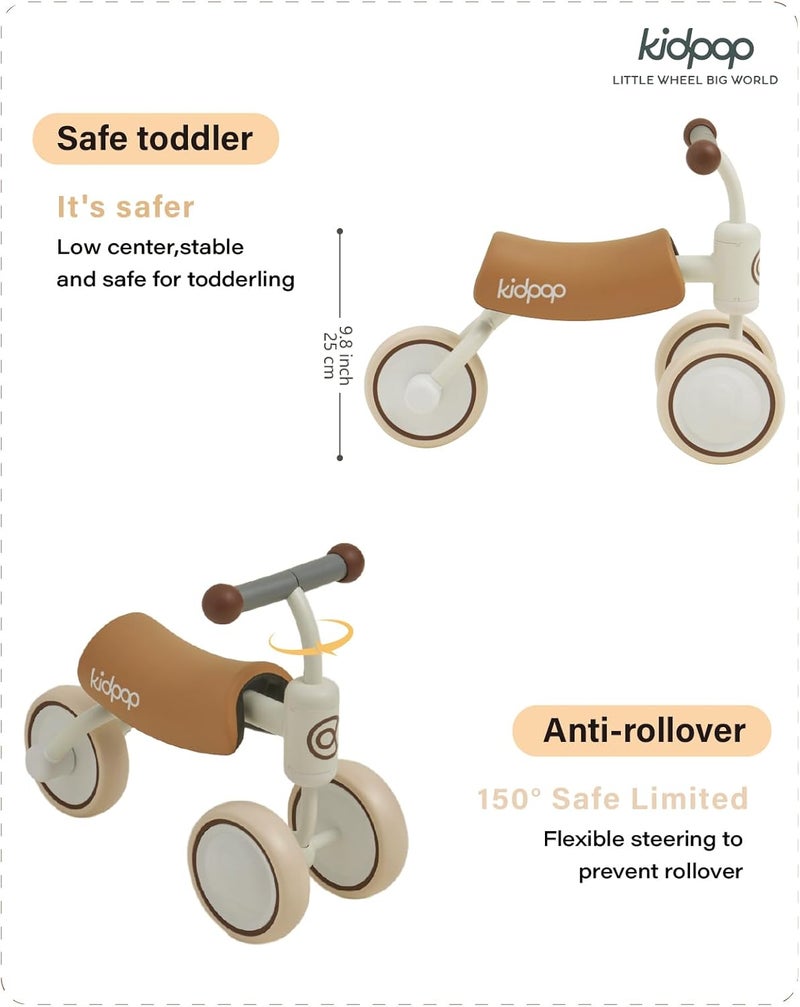 Kidpop دراجات التوازن كيدبوب BEE للمتعلمين الأوائل، دراجة الأطفال الصغار، دراجات الجري - Image 3