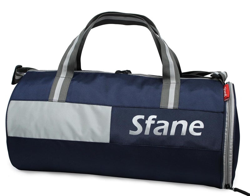 SFANE Gym Bags for Men with Separate Shoe Compartment Sports Gym Bag for Women Duffle Bags for Gym, Duffel Bags Sports Bag - Navy Blue - Image 4
