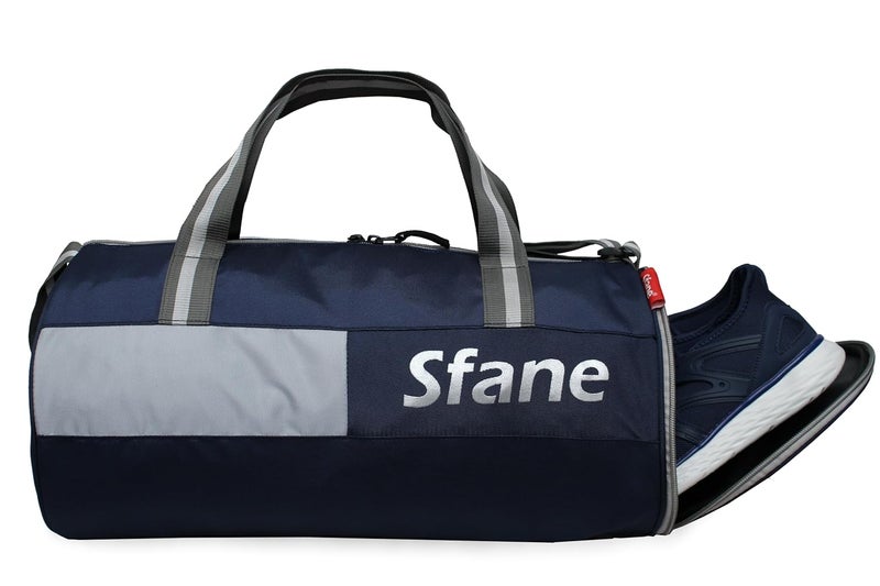 SFANE Gym Bags for Men with Separate Shoe Compartment Sports Gym Bag for Women Duffle Bags for Gym, Duffel Bags Sports Bag - Navy Blue - Image 1