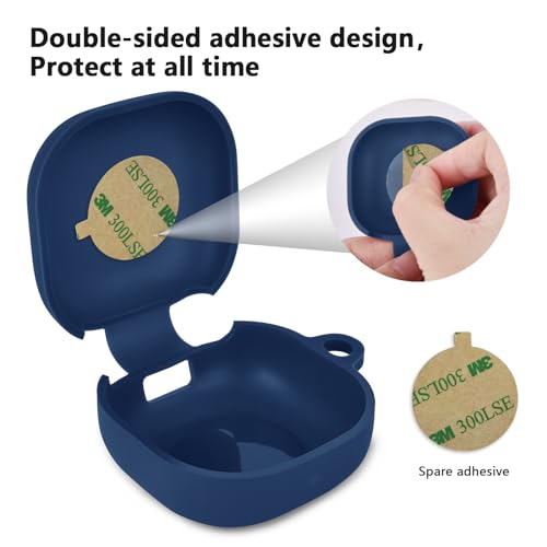 AIRSPO Silicone Case Compatible for Samsung Galaxy Buds 2 Pro/Galaxy Buds2/ Galaxy Buds Pro/Galaxy Buds Pro 2/ Galaxy Buds Live/Galaxy Buds FE Cases (Dark Blue) - Image 5