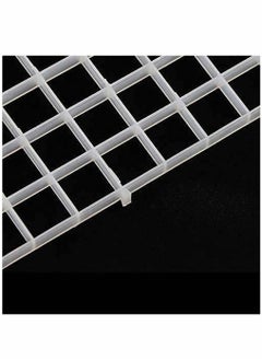 ماركة غير محددة 6 PCS Aquarium Divider Filter Tray Egg Crate Fish Tank Bottom Isolation, White, 30 cm x 15cm  - Image 4