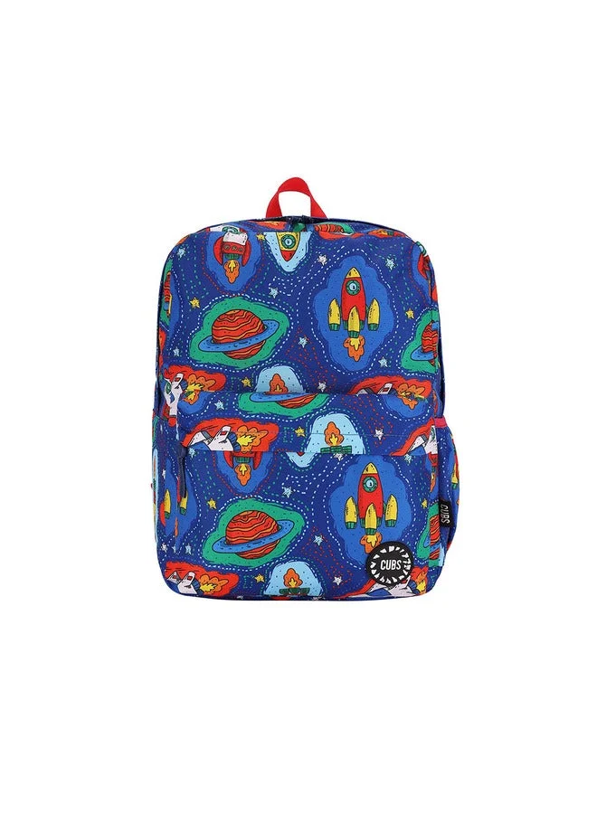 Cubs CUBS Junior Rocket Print Waterproof Kids 28L Backpack â€“ Ideal for Girls & Boys (Ages 6â€“12) | Fits 15" Laptop | Zip Closure | Lightweight, Durable & Stylish