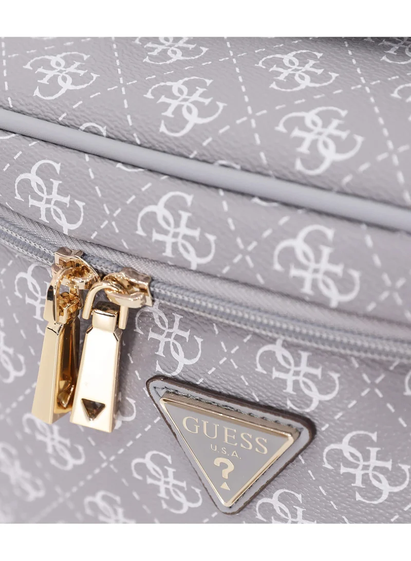 GUESS Guess Stylish Printed Toiletry &amp; Cosmetic Bag with Double Zip – Travel Organizer