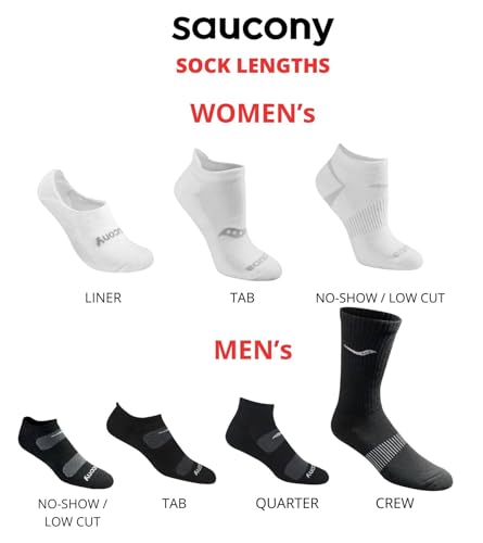 Saucony Women's RunDry Performance 8, 16 Pairs Heel Tab Athletic Socks, S-L, Black Assorted (8 Pairs), Small - Image 4