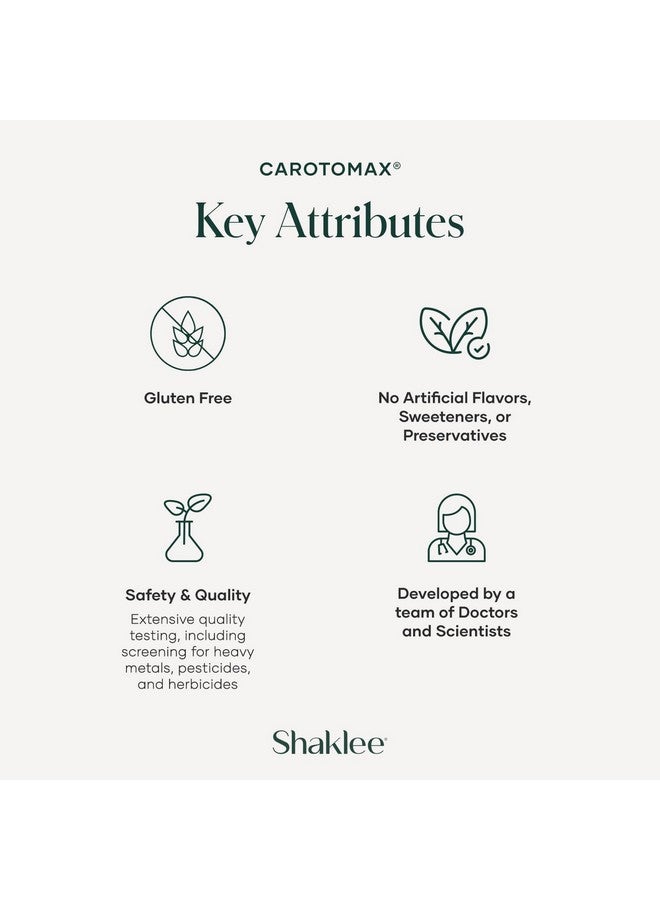Shaklee شاكلية - كاروتوماكس - تركيبة متقدمة لصحة العين تحتوي على 6 كاروتينويد رئيسية - تدعم الرؤية - لوتين، زياكسانثين، بيتا كاروتين، أستازانتين - تعزز صحة البقعة - 90 كبسولة لينة - Image 4