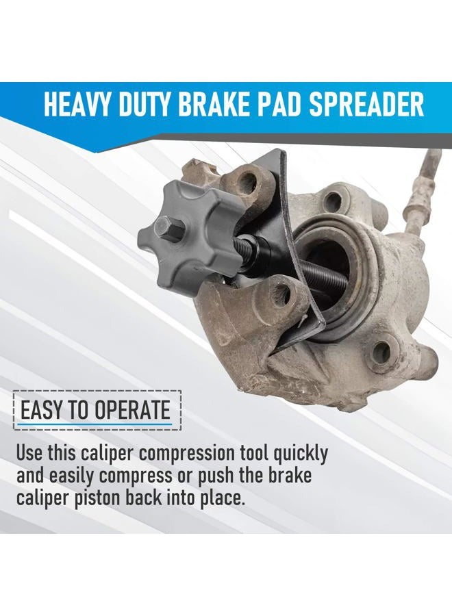 TEOFix Brake Caliper Compression Tool.Heavy Duty Caliper Piston Compressor Tool with 10mm Socket Tool and Brake Caliper LUB - Image 2