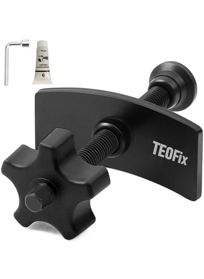 TEOFix Brake Caliper Compression Tool.Heavy Duty Caliper Piston Compressor Tool with 10mm Socket Tool and Brake Caliper LUB - Image 1