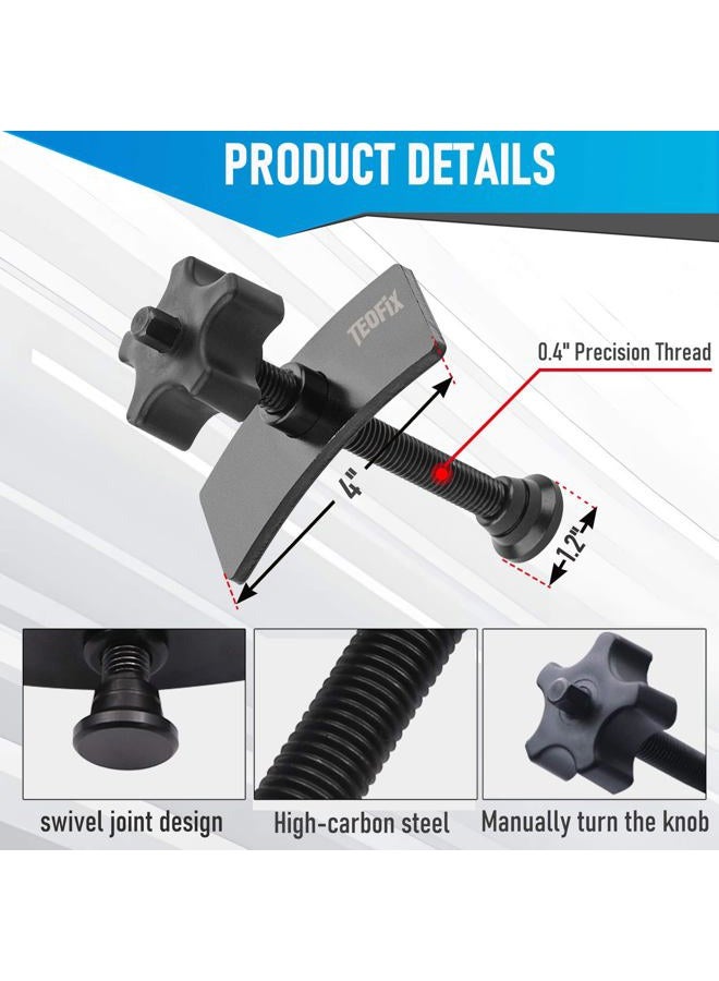 TEOFix Brake Caliper Compression Tool.Heavy Duty Caliper Piston Compressor Tool with 10mm Socket Tool and Brake Caliper LUB - Image 4