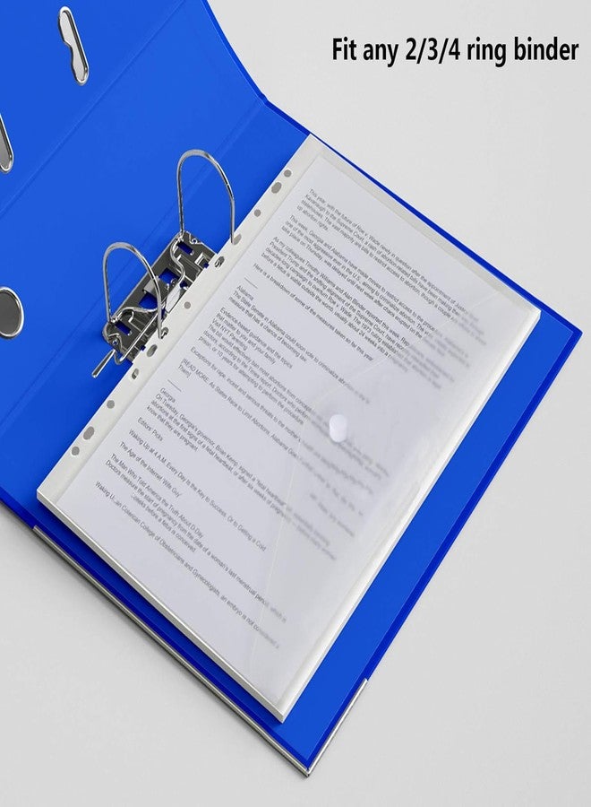 حافظة ملفات لامعة من شاينينج زون، بحجم A4، مزودة بـ 11 فتحة لحماية الأوراق، مناسبة للمدارس والمنازل والمكاتب، حقيبة تنظيم مستندات قابلة للتعبئة، عبوة من 5 قطع - Image 5