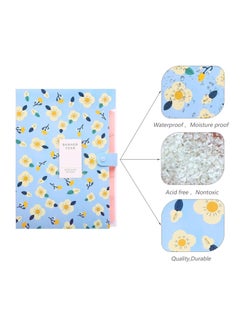 Y&D 4 Pack A4 File Folder Expanding with 8 Pockets Floral Accordian Orgsniser High Capacity for Home School Office  - Image 5