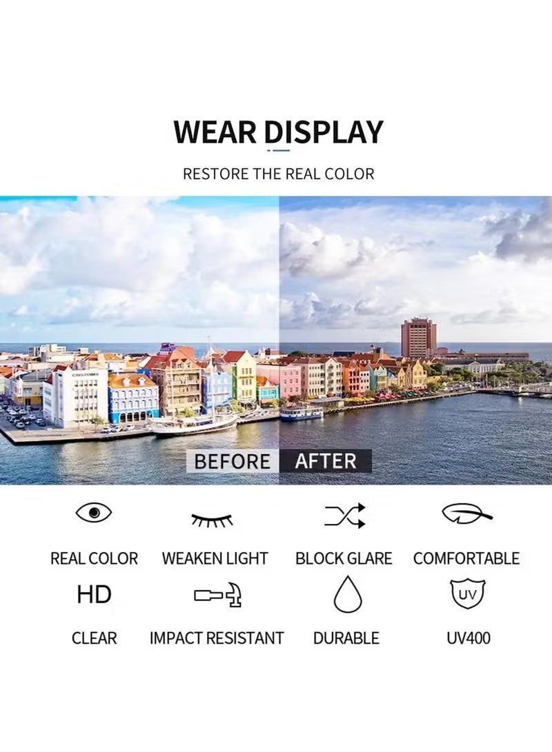 New Rimless Fashion Trend Sunglasses Personalized Sunglasses UV Protection Unisex - Image 4