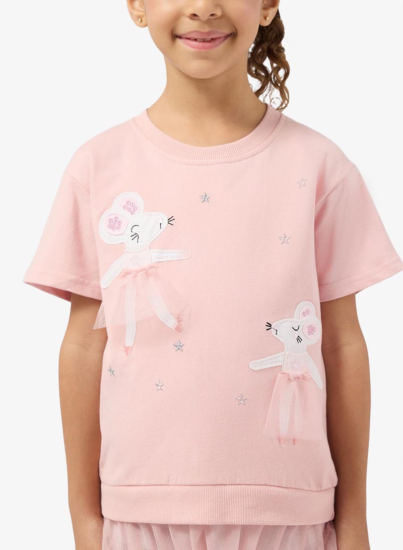Pinata Cute Rabbit Embellished Top - Image 1