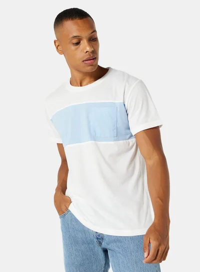 ستايلست بارك Basic Colourblock Crew Neck T-Shirt