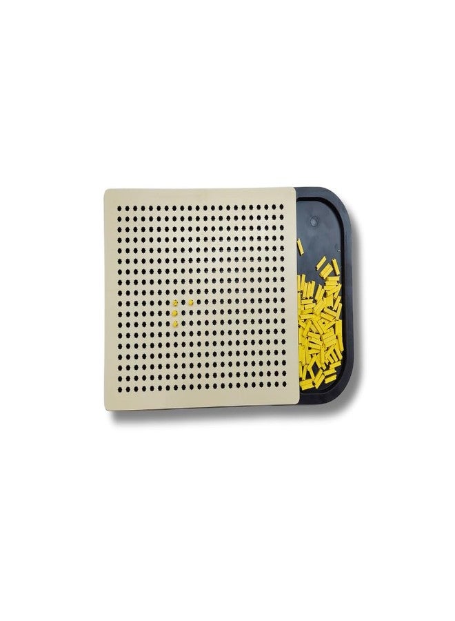 TORCHIT Plastic Mathematical Frame with Raised Symbols for Blind Students - Tactile Learning Tool for Braille Math Education, Durable & Lightweight Design for Easy Number Recognition & Problem-Solving - Image 1