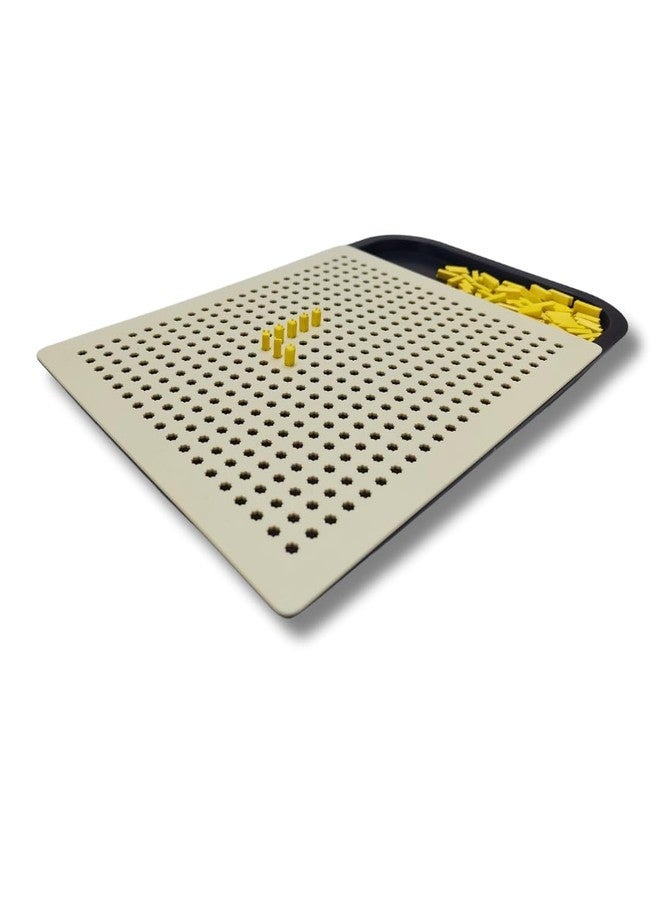 TORCHIT Plastic Mathematical Frame with Raised Symbols for Blind Students - Tactile Learning Tool for Braille Math Education, Durable & Lightweight Design for Easy Number Recognition & Problem-Solving - Image 4